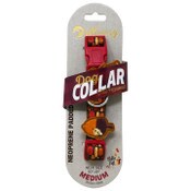 Wholesale - DOG COLLAR BROWN/RED, UPC: 191205603773
